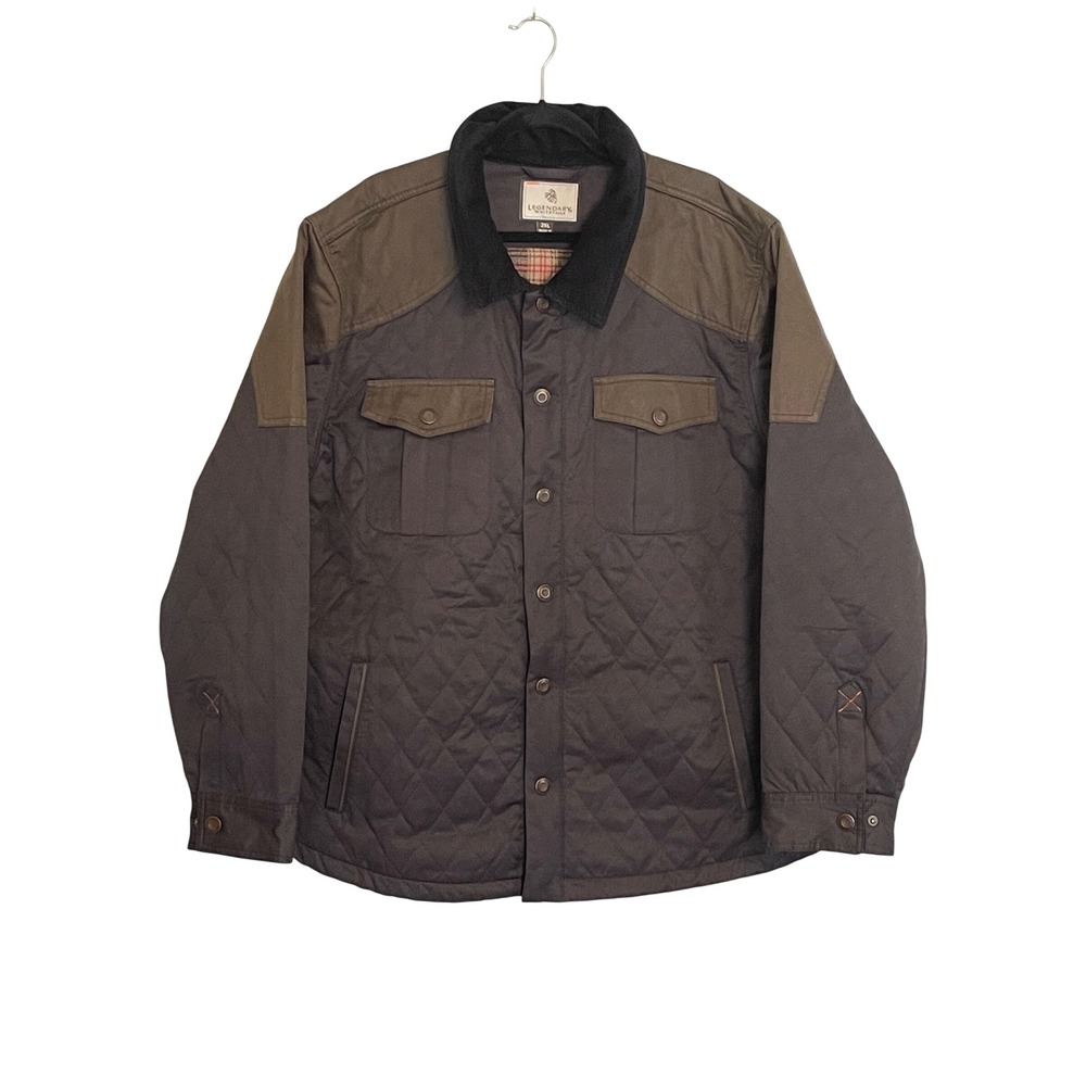 Legendary Whitetails Tough As Buck Field Jacket Plaid‎ Lined Chore Work Coat